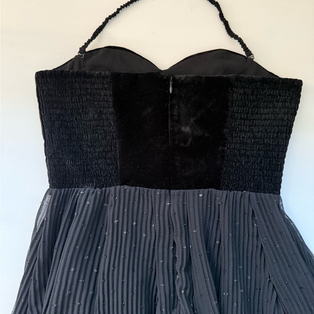 Zara Black Velvet Strapless Dress - Picture 2 of 5